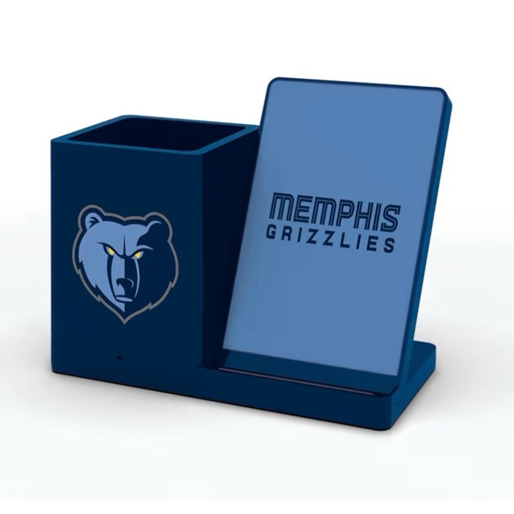 Memphis Grizzlies Desk Organizer, charger and pen holder NWOT